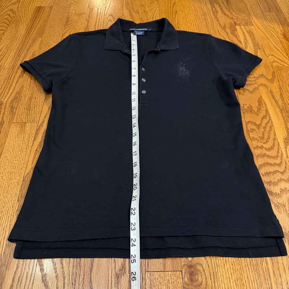 RL Big Pony Black Short Sleeve Top - Picture 10 of 11